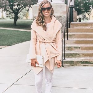 Cream wrap coat